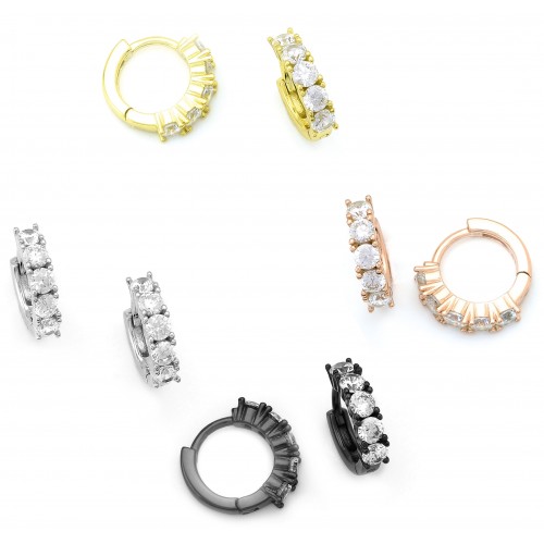 Eternity Hoop Earrings