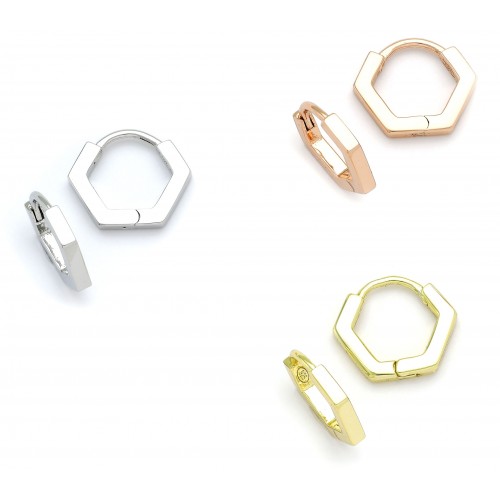 Hexagon Earrings