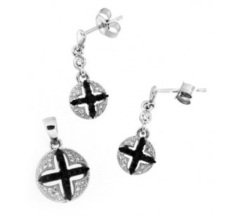 Silver jewellery set