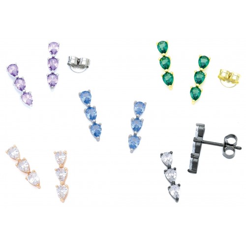Triple Drop Earrings
