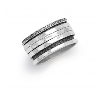 Silver spinning ring