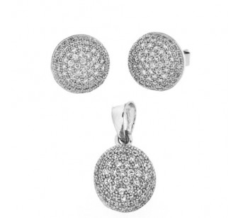 Silver jewellery set