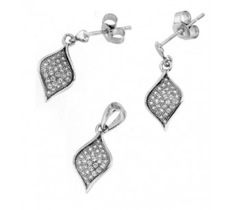 Silver jewellery set
