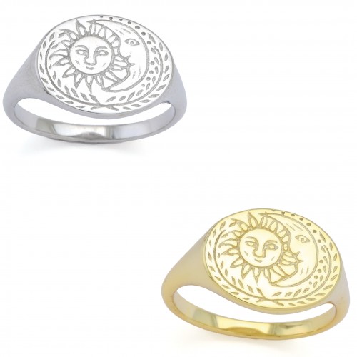 Sun-Moon-Wreath Ring