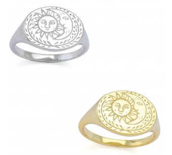 Sun-Moon-Wreath Ring