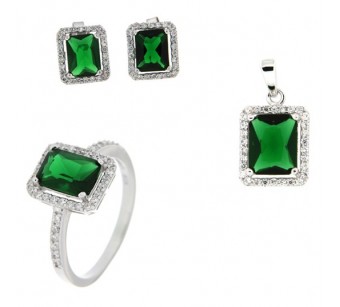 Silver jewellery set