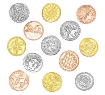 Silver ancient figures...