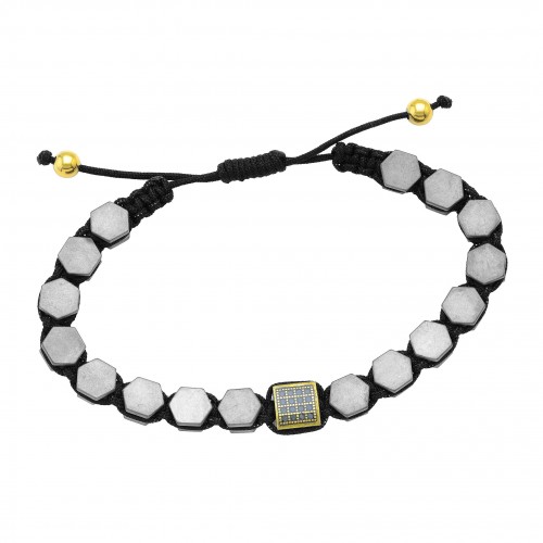 Bracelet with hematite