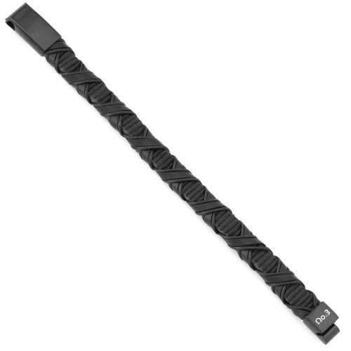 Bracelet with rubber strap and steel