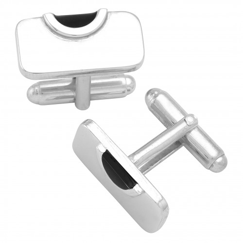 Silver cufflinks