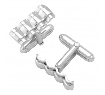 Silver cufflinks
