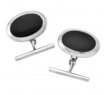 Silver cufflinks