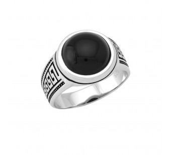 Men's silver ring