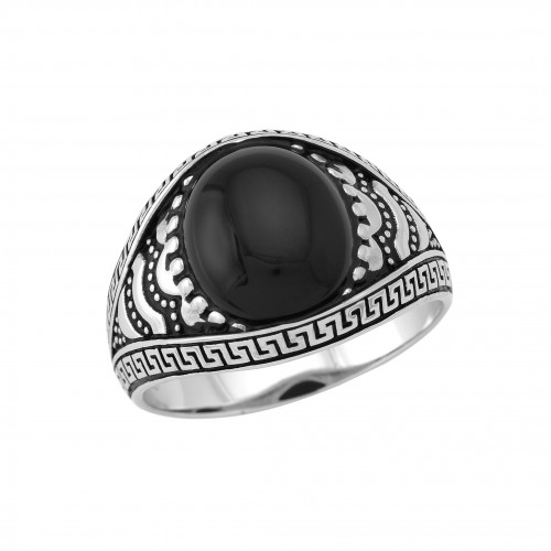 Men's silver ring