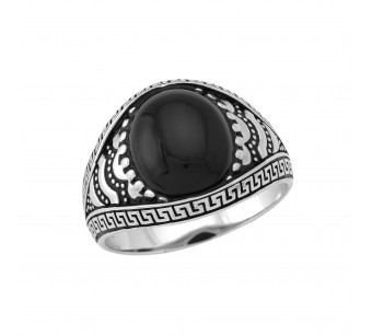 Men's silver ring