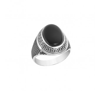 Men's silver ring