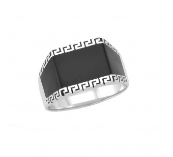Men's silver ring