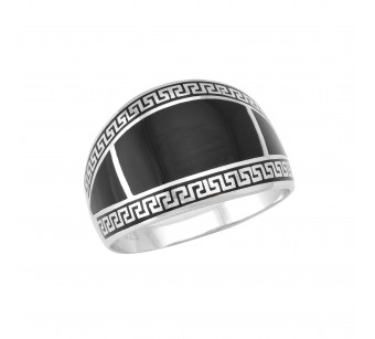 Men's silver ring