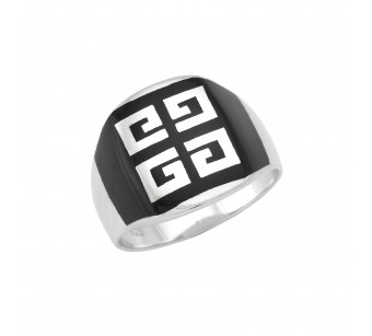Men's silver ring