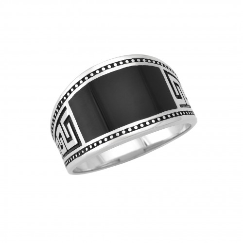 Men's silver ring