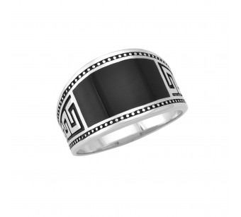 Men's silver ring
