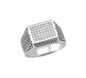 Men's silver ring
