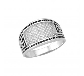 Men's silver ring