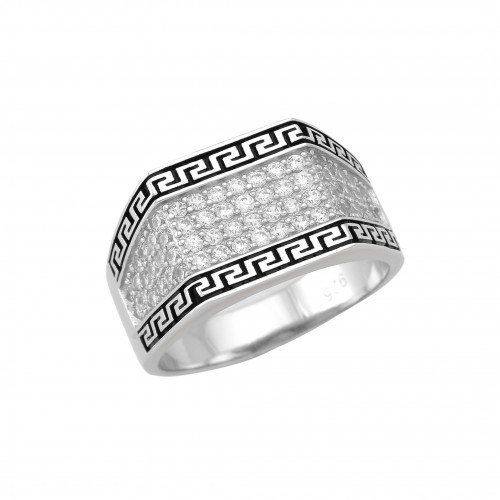Men's silver ring