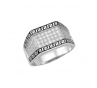 Men's silver ring