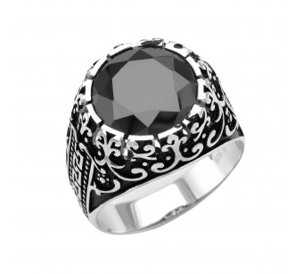 Men's silver ring