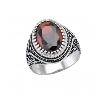 Men's silver ring