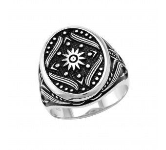 Men's silver ring