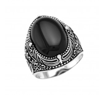 Men's silver ring