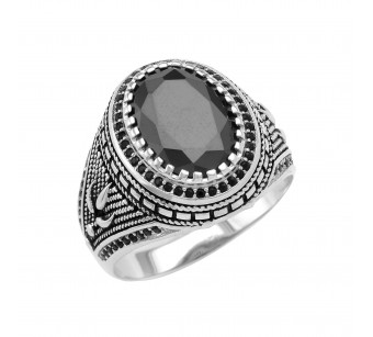 Men's silver ring