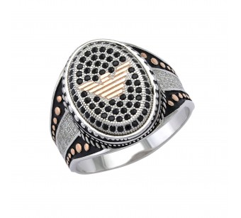 Men's silver ring