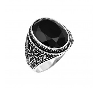 Men's silver ring
