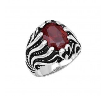Men's silver ring