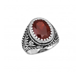 Men's silver ring