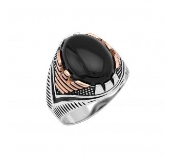 Men's silver ring