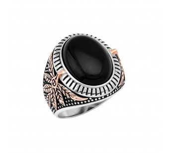 Men's silver ring
