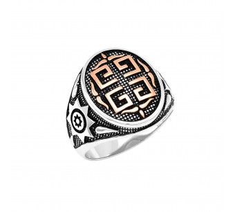 Men's silver ring