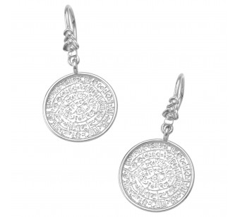 Phaistos Disk earrings 2