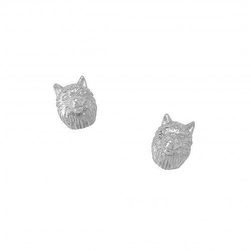 Wolfhead earrings
