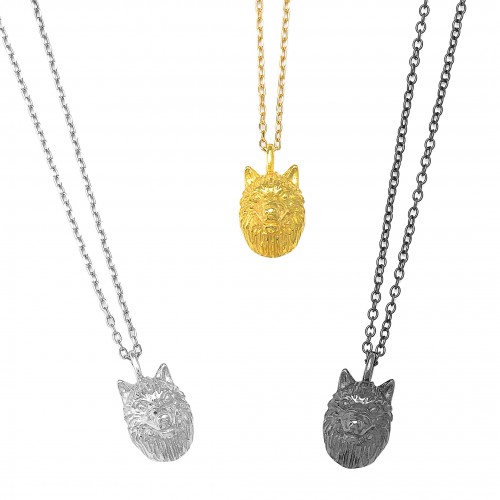 Wolfhead necklace