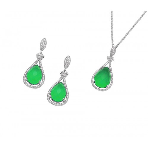 Silver jewellery set