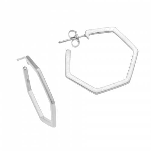Heptagon Hoop Earrings