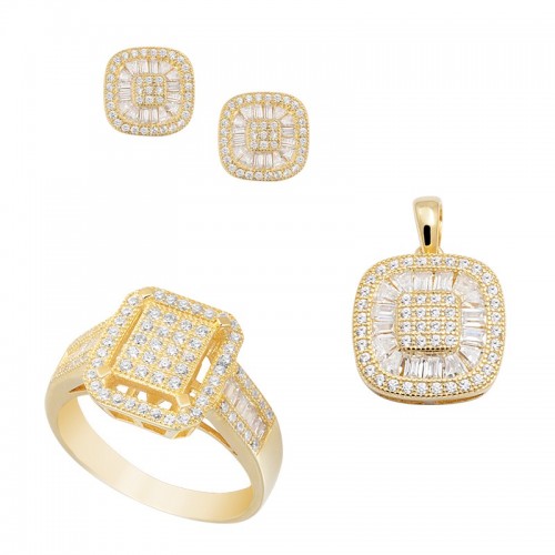 Silver jewellery set