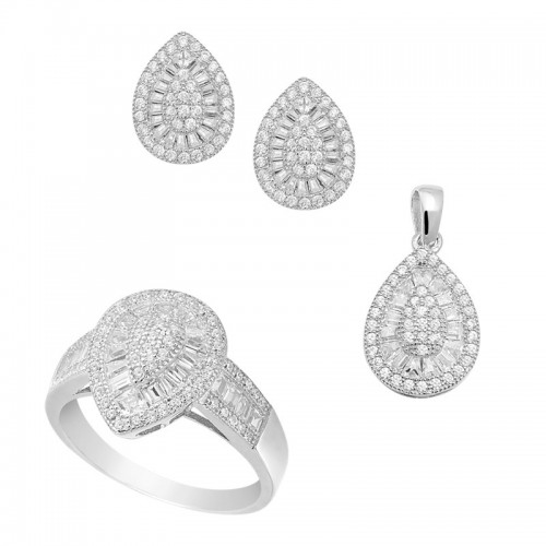 Silver jewellery set
