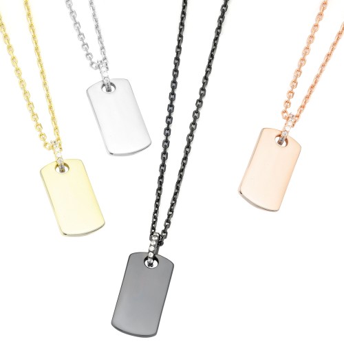 Rectangular ID Necklace