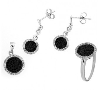 Silver jewellery set